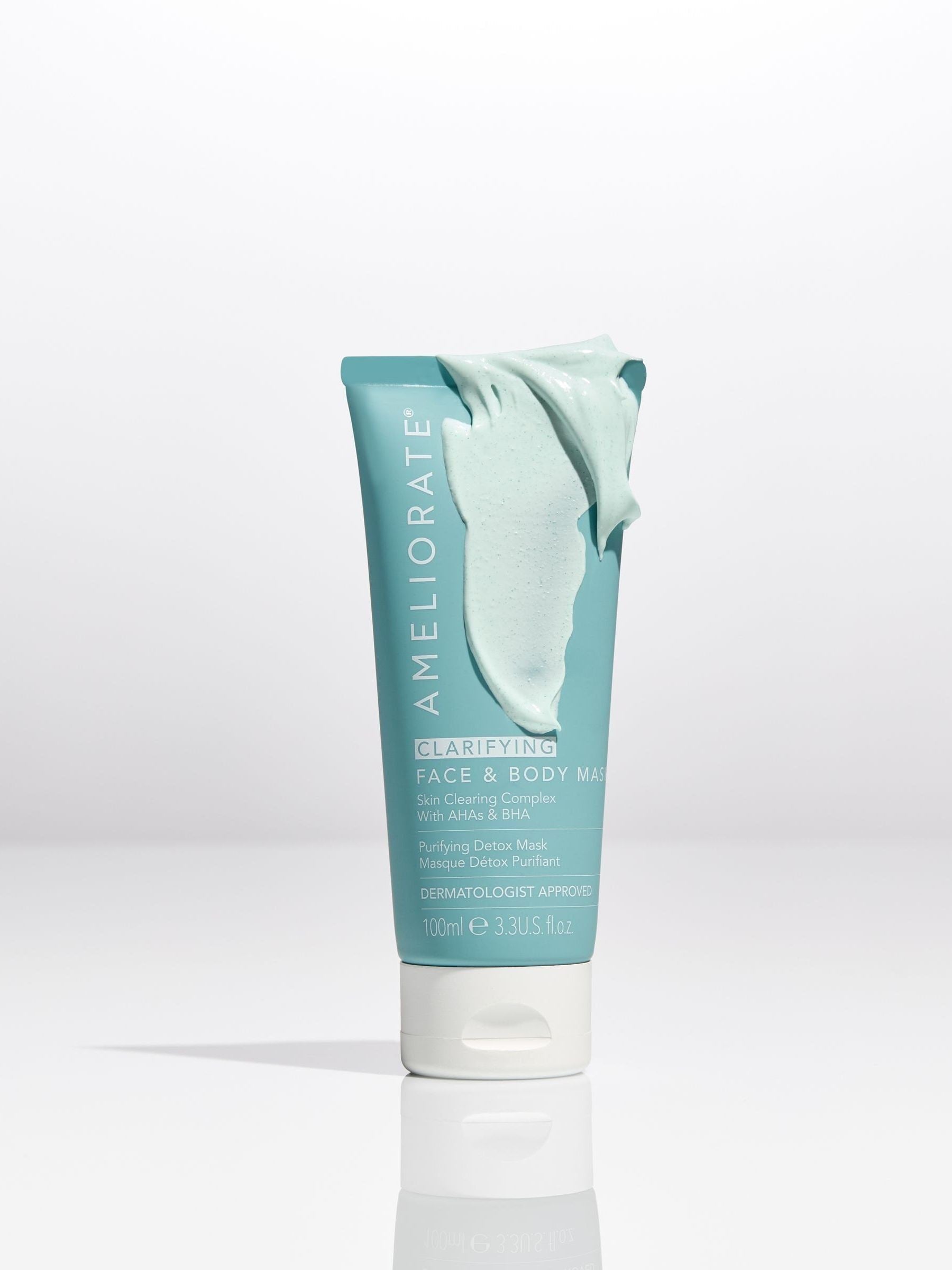 AMELIORATE Clarifying Face and Body Mask 100ml, imported from the UK