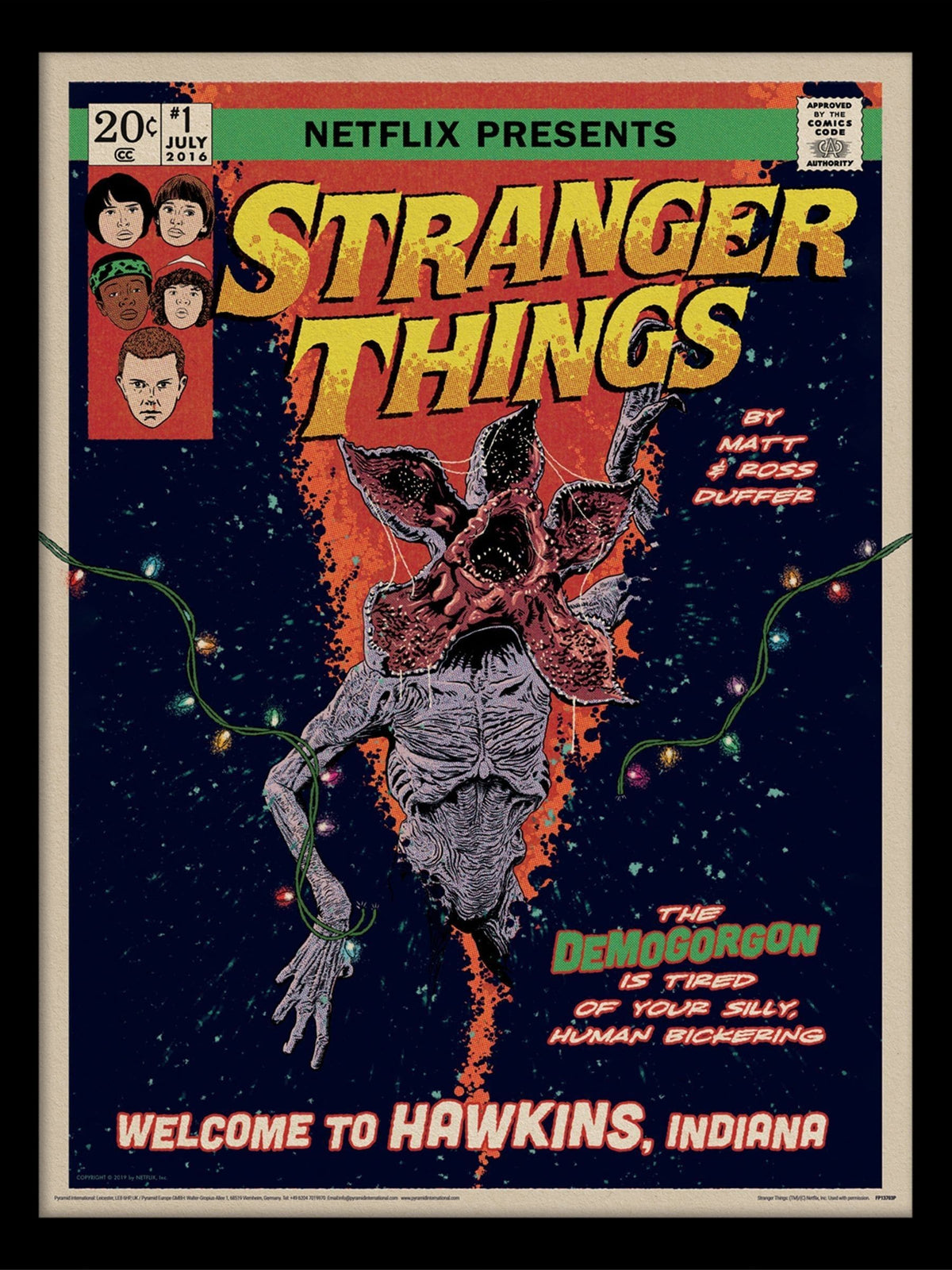 Pyramid International Stranger Things 2 framed print 45x35cm, imported from the UK