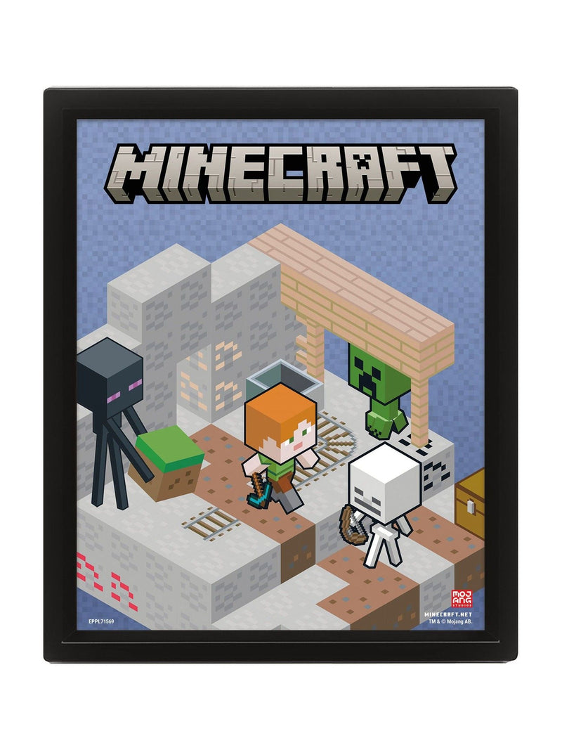 Pyramid International Minecraft lenticular poster 29cm, imported from the UK