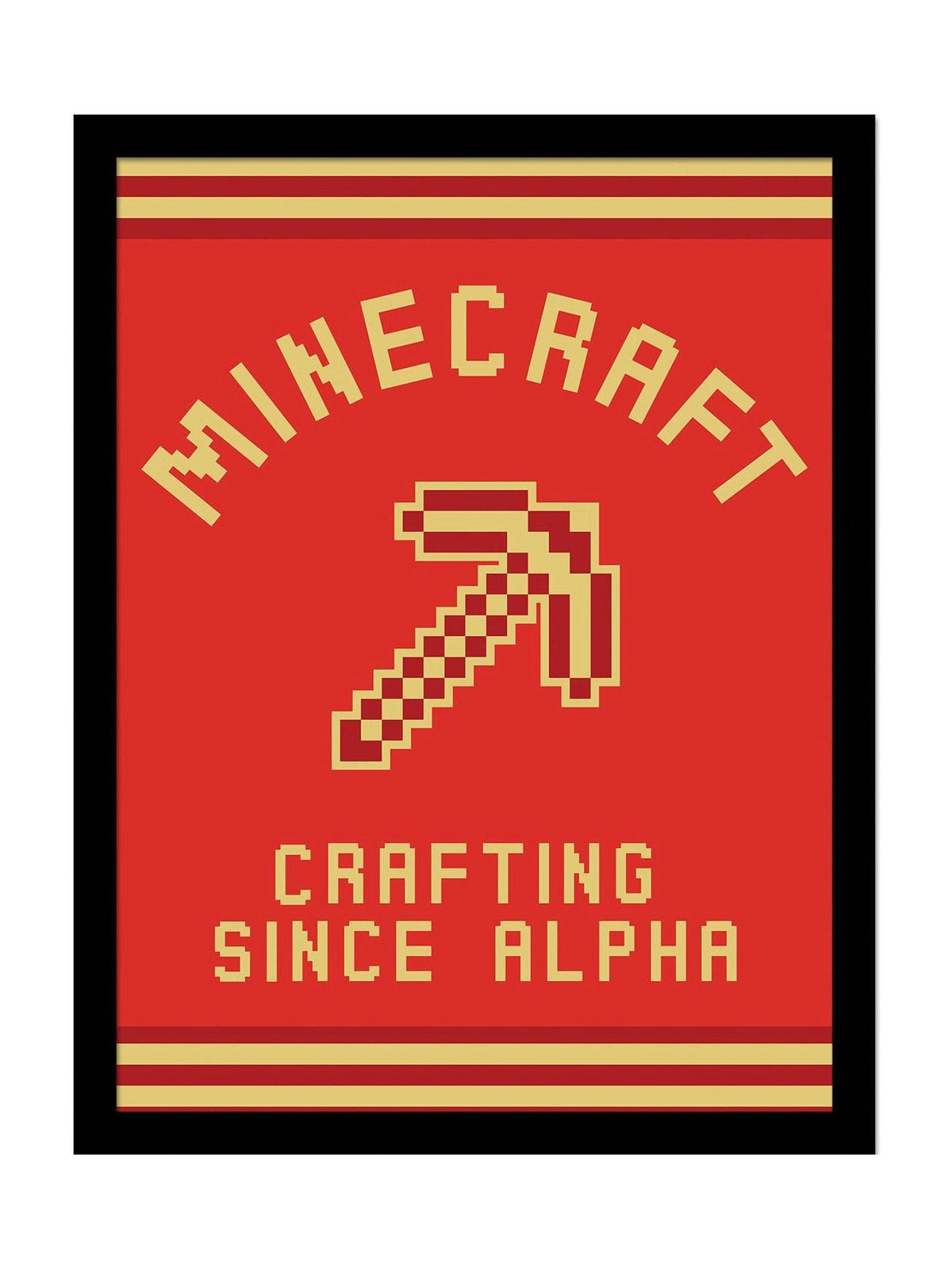 Pyramid International Minecraft framed print Crafting Since Alpha - British product