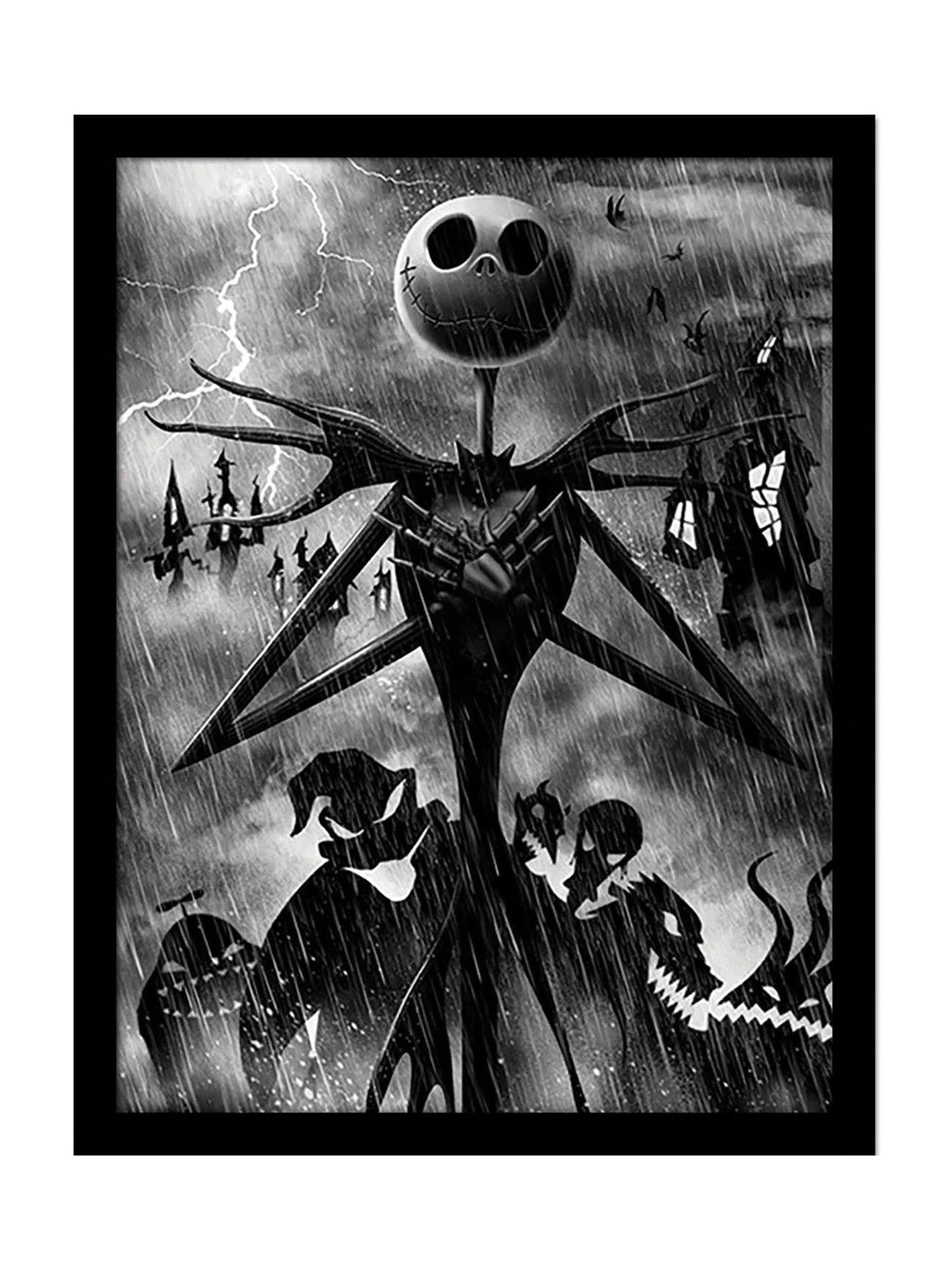 Pyramid International Jack Skellington framed print 45x35cm, imported from the UK