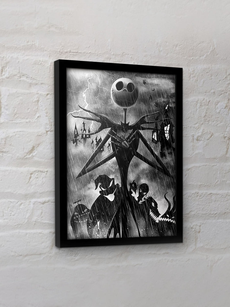 Pyramid International Jack Skellington framed print 45x35cm, imported from the UK
