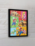 Pyramid International Super Mario comic strip framed print 45x35cm (British brand)
