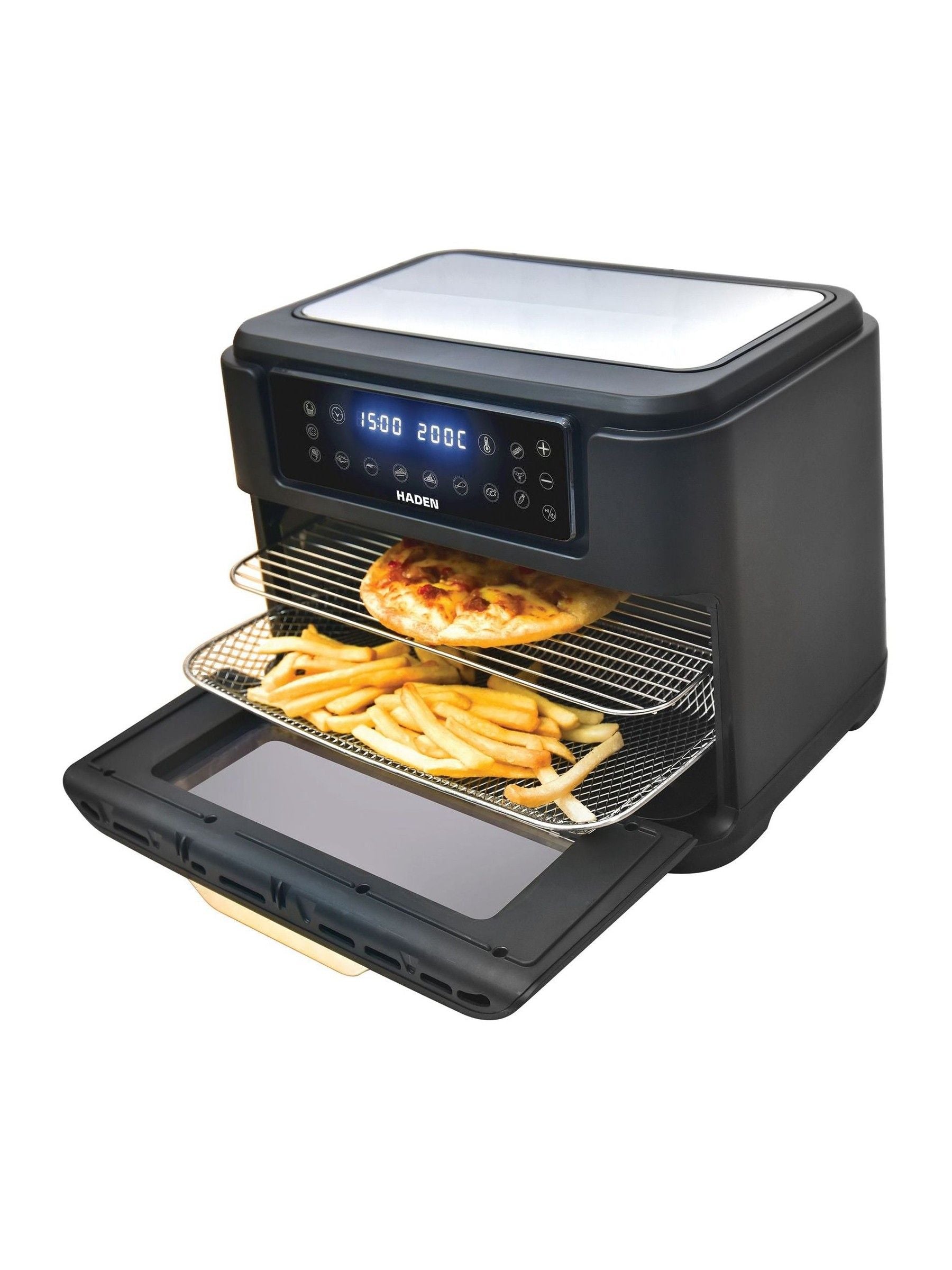 Haden Black 12L air fryer oven, UK version