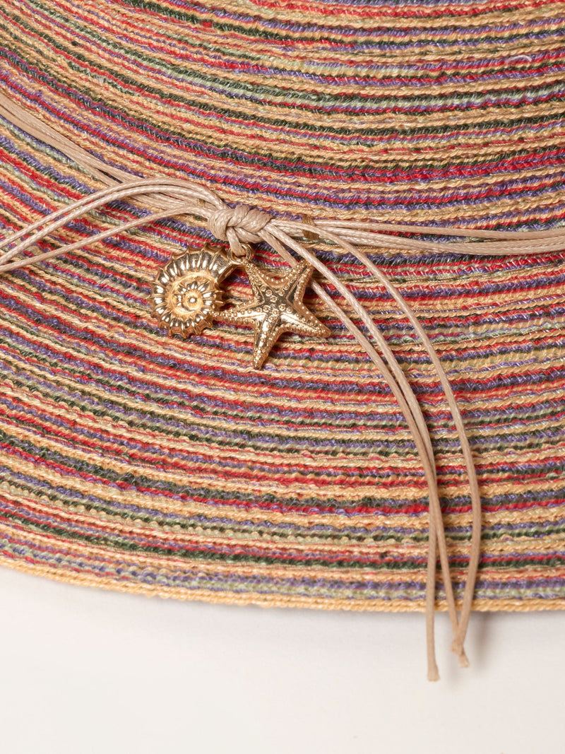 FatFace fedora hat with starfish trim, imported from the UK