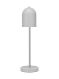 Pacific Grey Finn Metal Cloche Headed Table Lamp