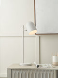 Pacific Grey Finn Metal Cloche Headed Table Lamp