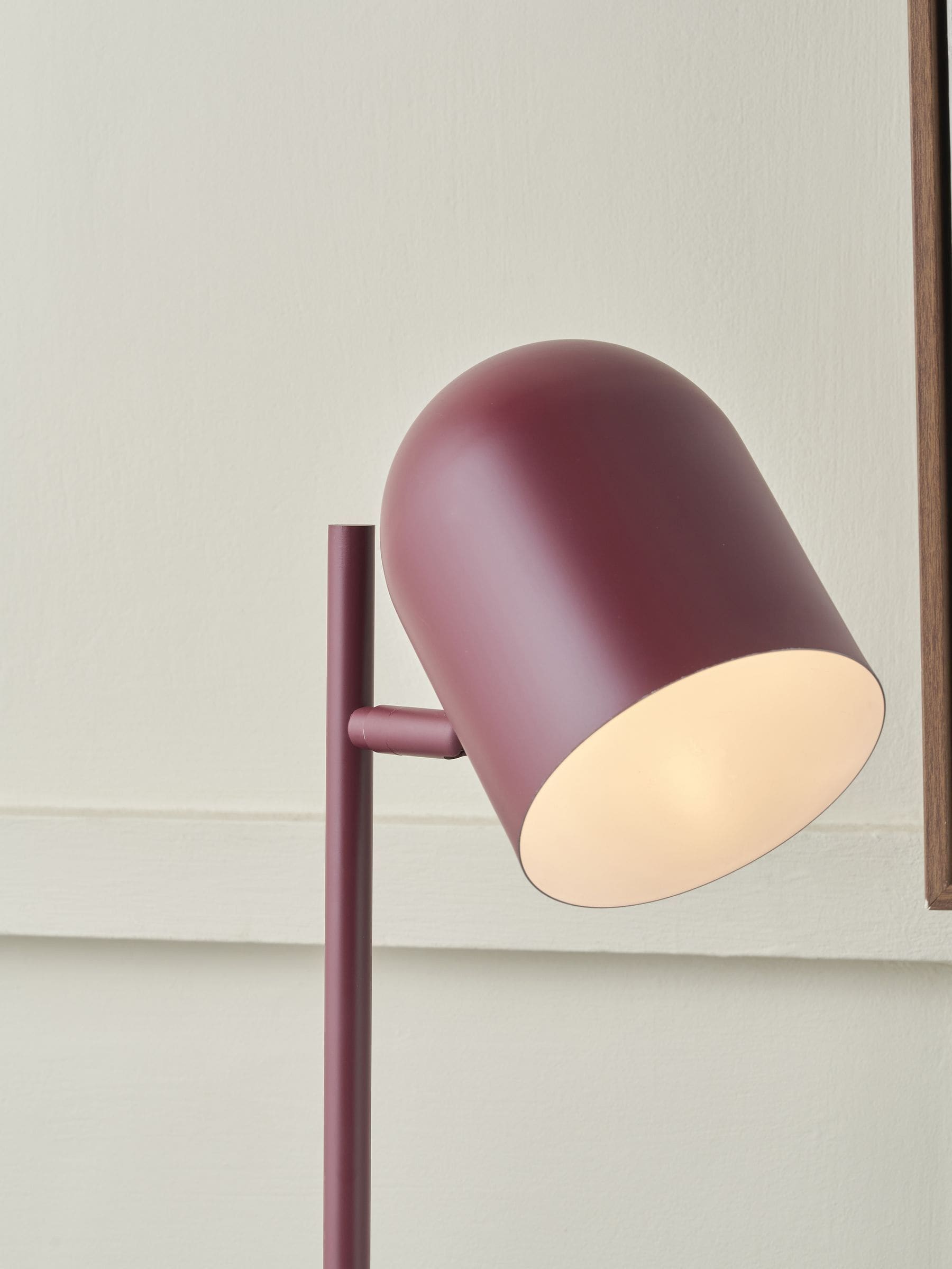 Pacific Mulberry Finn metal cloche table lamp (British brand)