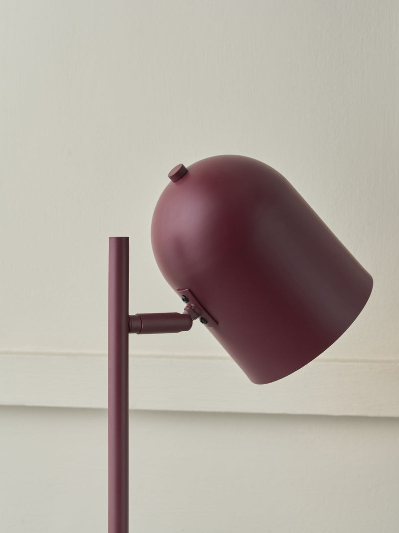 Pacific Mulberry Finn metal cloche table lamp (British brand)