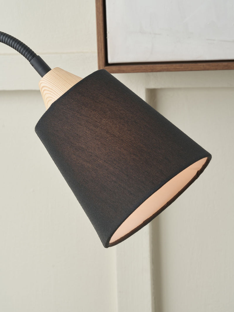 Pacific Black Juna table lamp 50cm (British brand)