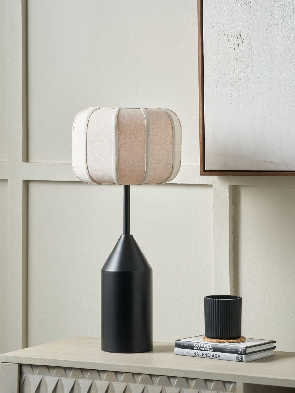 Pacific Oscar table lamp black (British brand)
