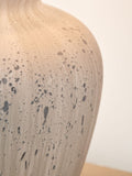 Kalli grey flecked ceramic table lamp 54cm, imported from the UK