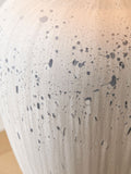 Kalli grey flecked ceramic table lamp 54cm, imported from the UK