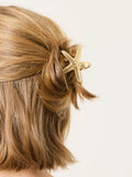 FatFace gold tone starfish claw clips 2 pack, imported from the UK