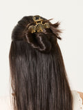 FatFace gold tone metal shell claw clip - British product