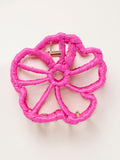 FatFace pink flower wrapped claw clip (British brand)