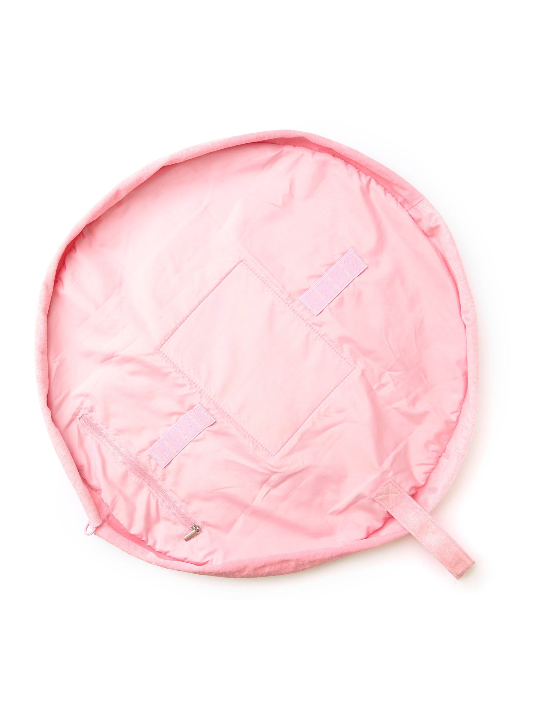 The Flat Lay Co. embroidered velvet drawstring makeup bag, UK version