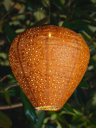 Next The Solar Centre Tyvek Solar Garden Lantern Balloon - Terracotta- Buy online at McGrocer