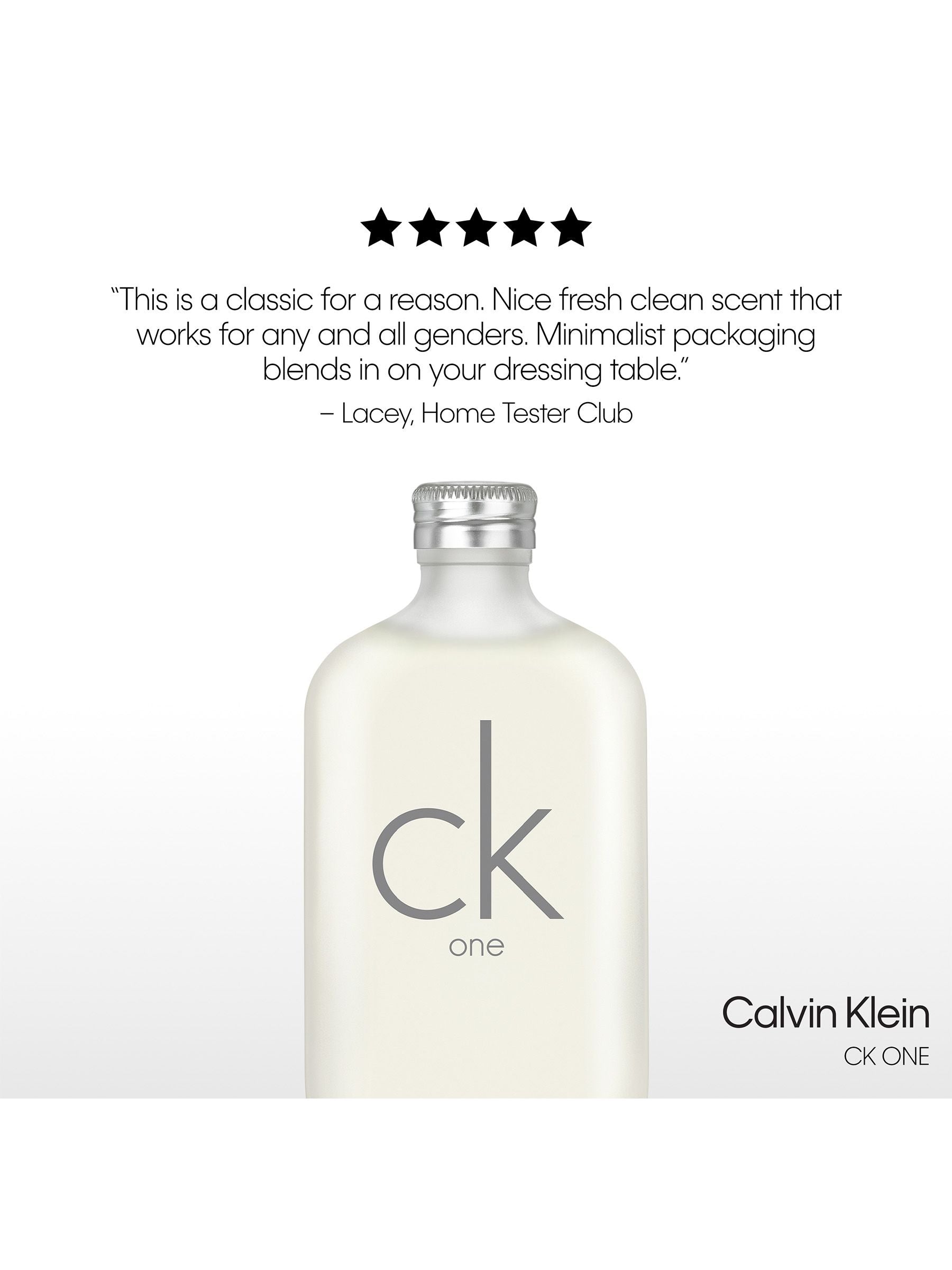 Calvin Klein CK One 100ml unisex fragrance, imported from the UK
