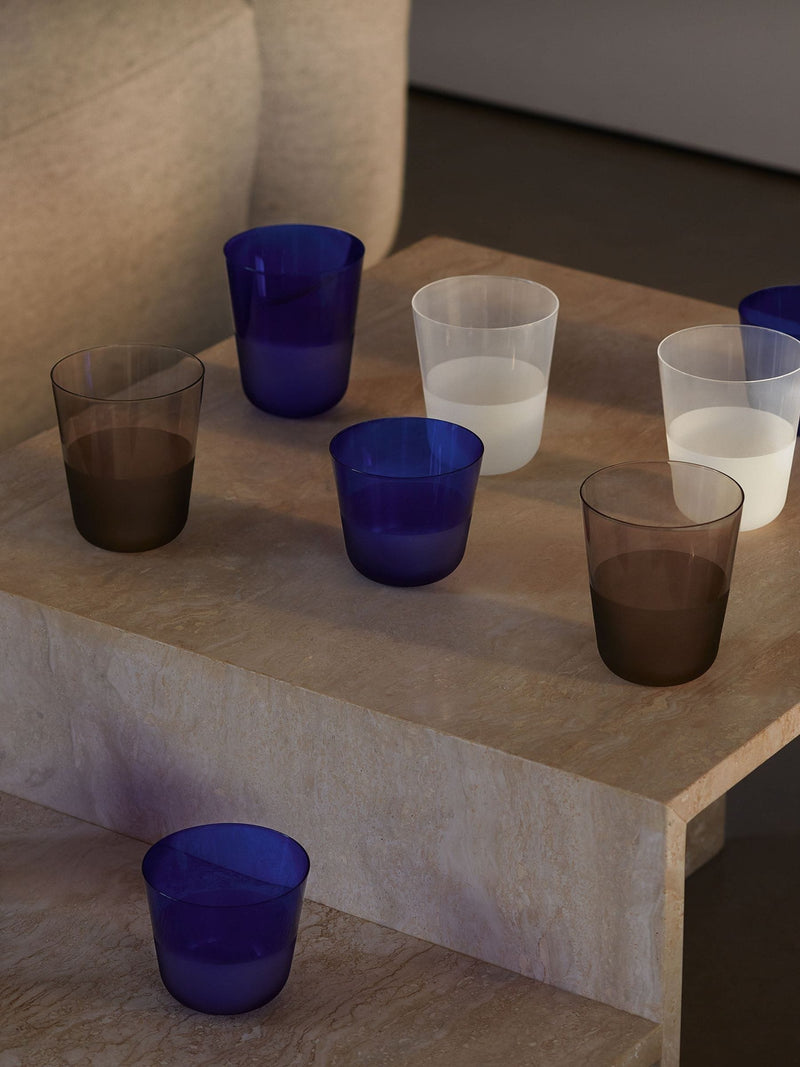 LSA International cobalt blue arc contrast tumblers set of 2 (British brand)
