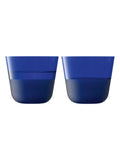 LSA International cobalt blue arc contrast tumblers set of 2 (British brand)