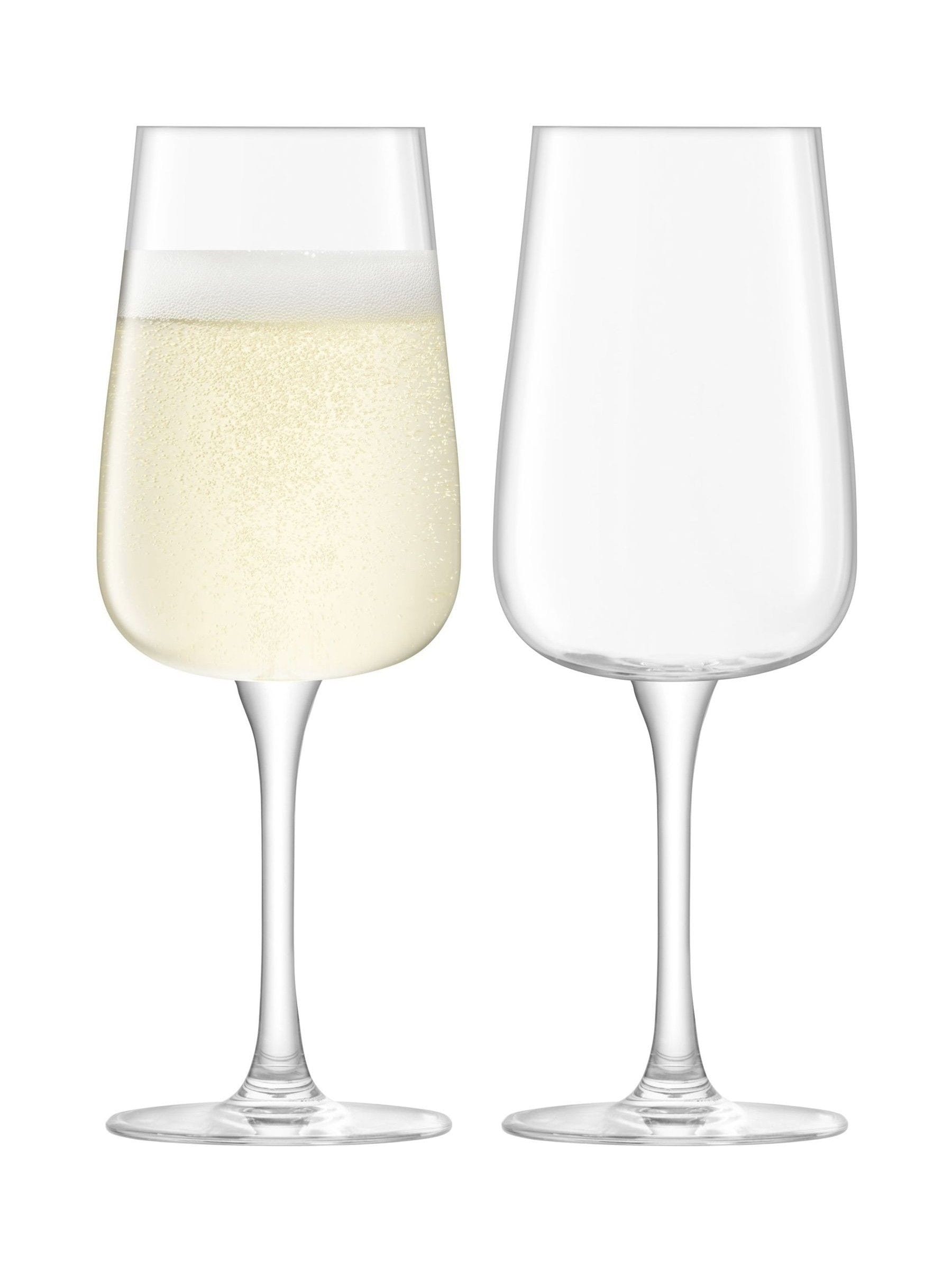 LSA International arc flute glasses 280ml - British product
