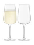 LSA International arc flute glasses 280ml - British product