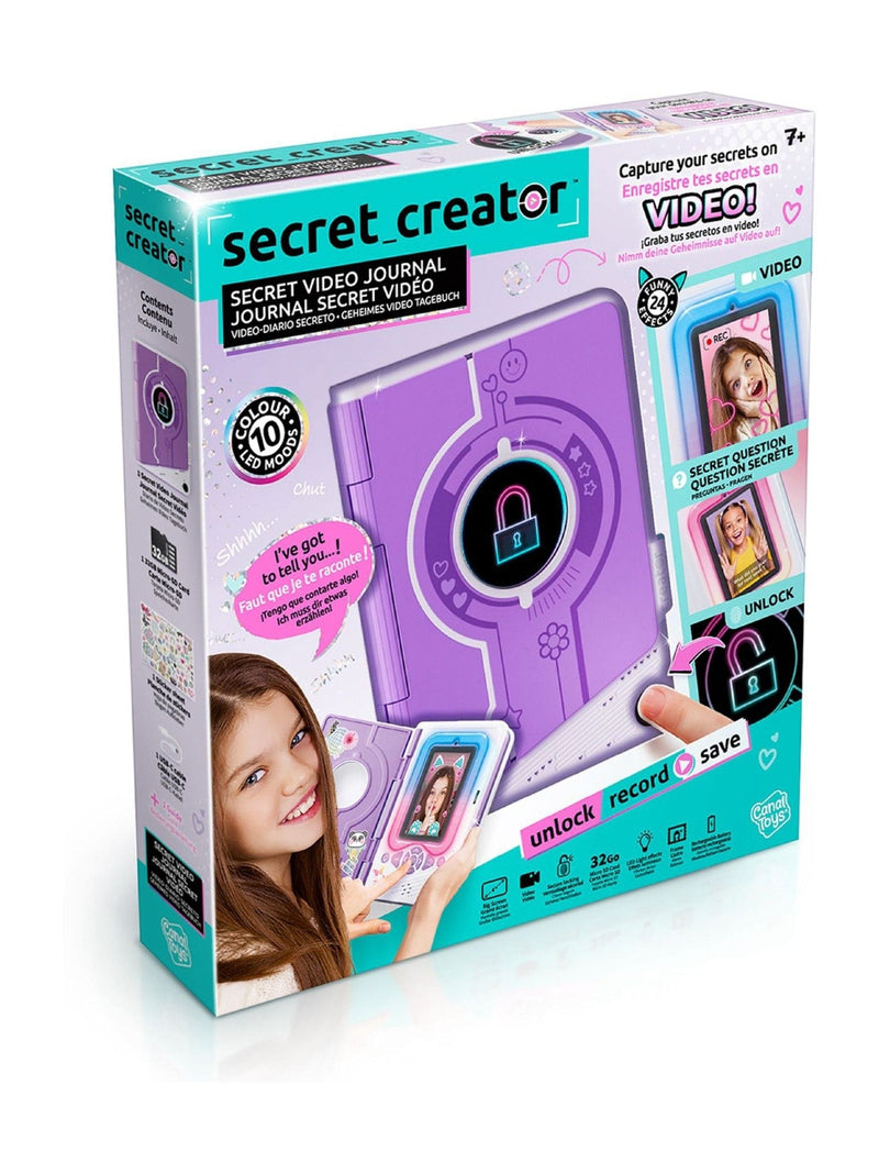 Canal Toys Secret Video Journal with fingerprint unlock and LED lights - British product