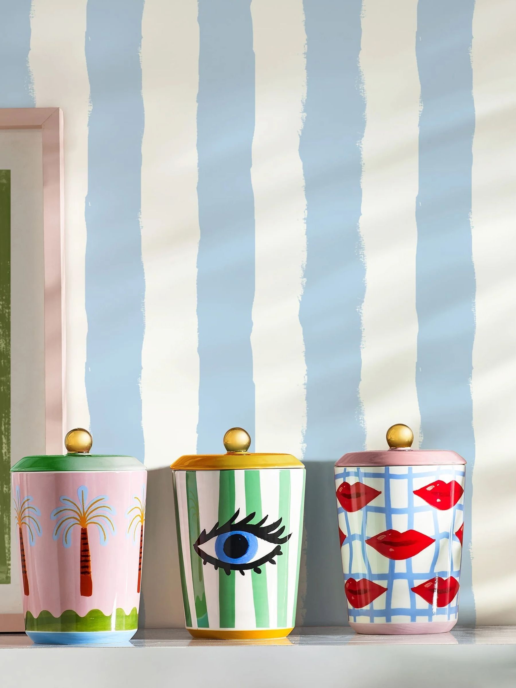 Eleanor Bowmer storage jar with lip design - British product
