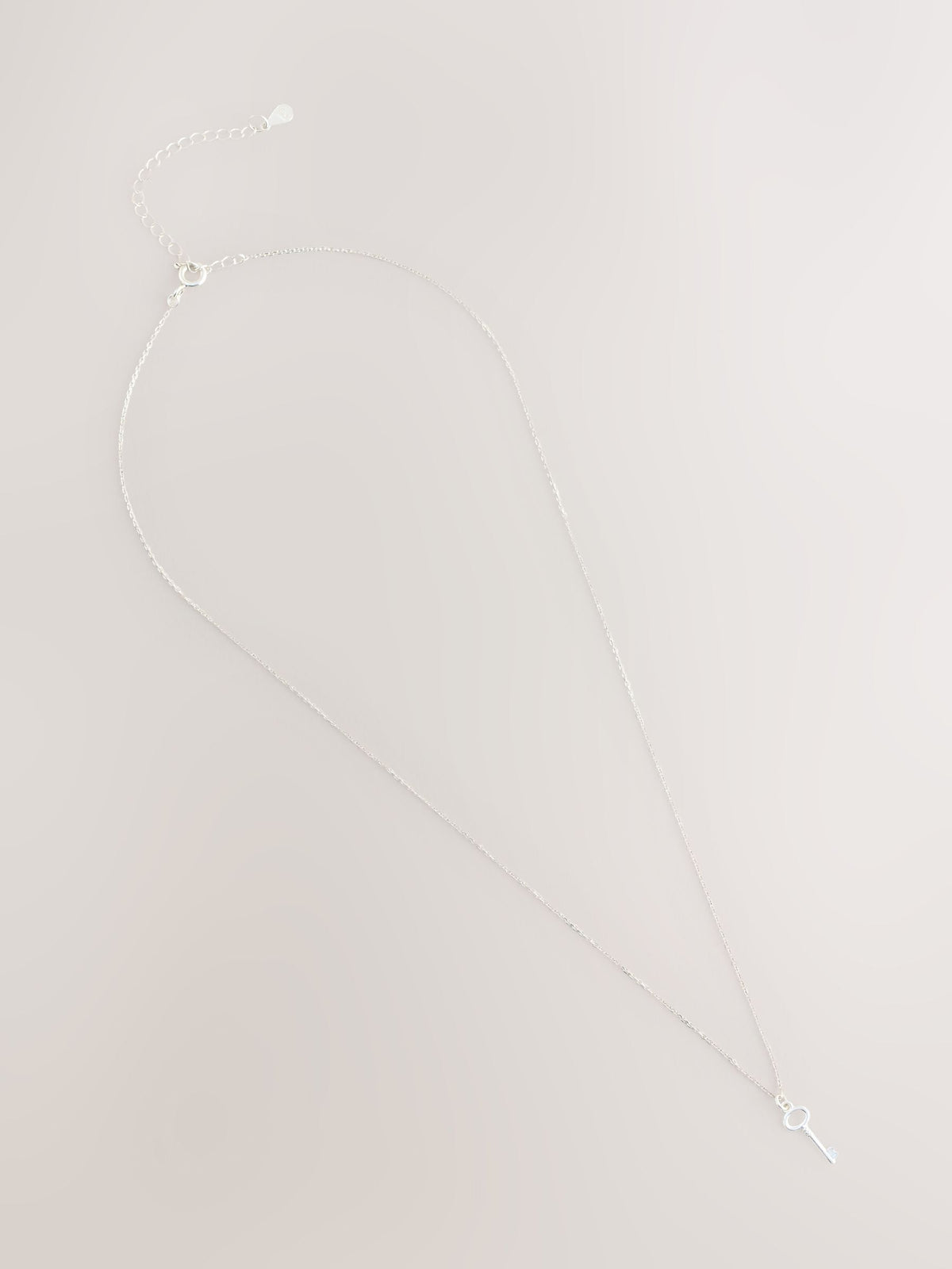 Silver sterling silver key necklace - British product