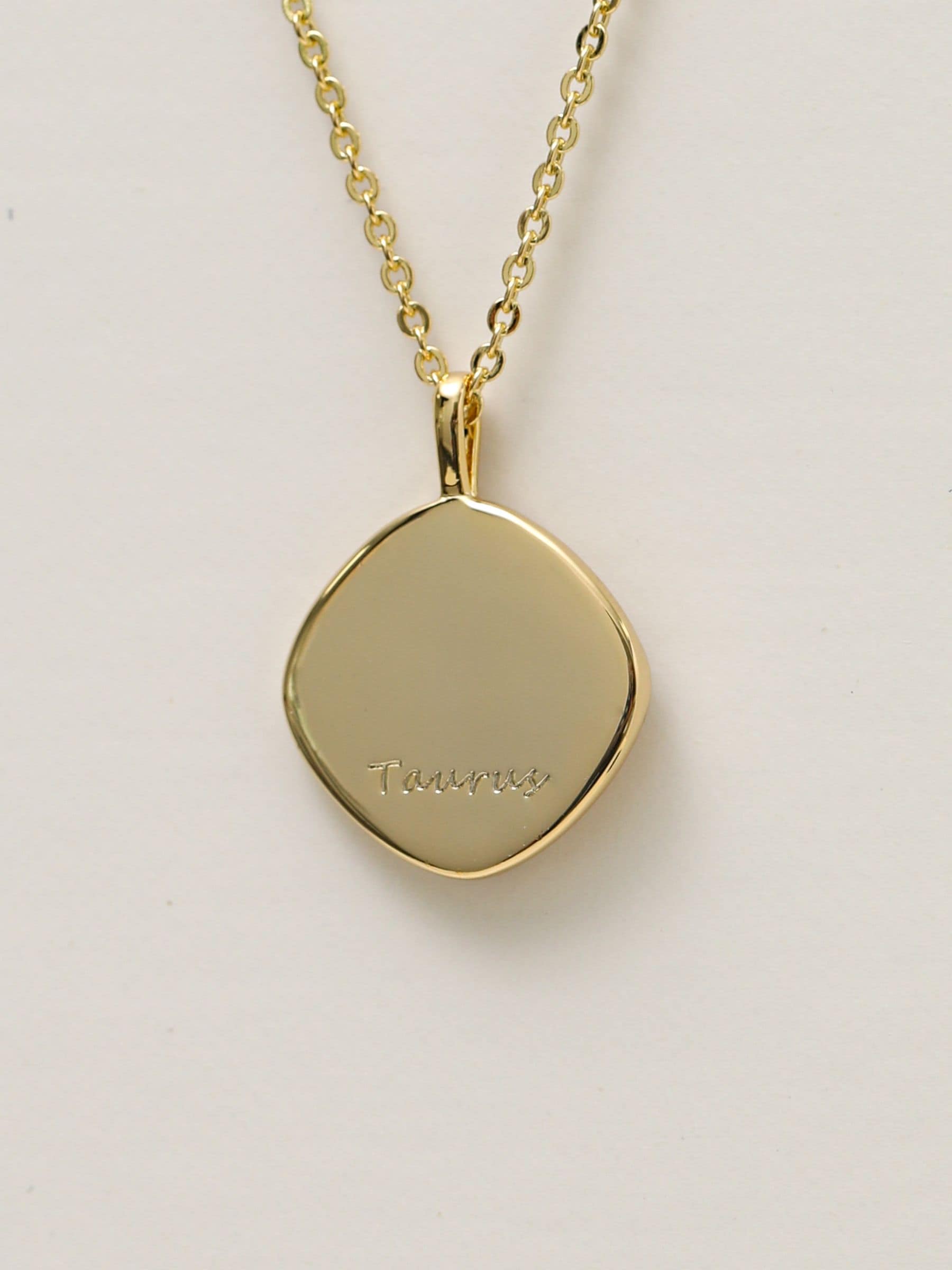 Jon Richard Taurus horoscope pendant 18ct gold plated - British product