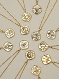 Jon Richard Taurus horoscope pendant 18ct gold plated - British product
