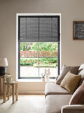 Grey Ready Made Bamboo Roller Blind
