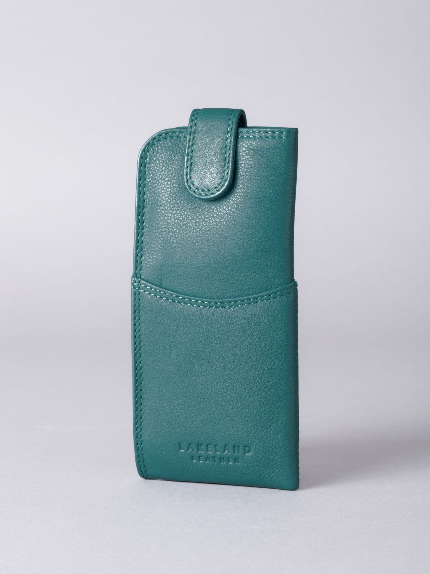 Lakeland Leather Cranberry Leather Glasses Case