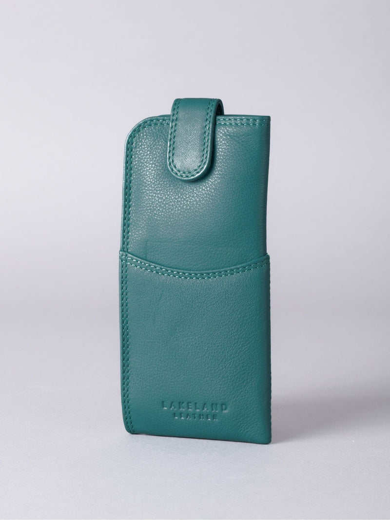 Lakeland Leather Cranberry Leather Glasses Case