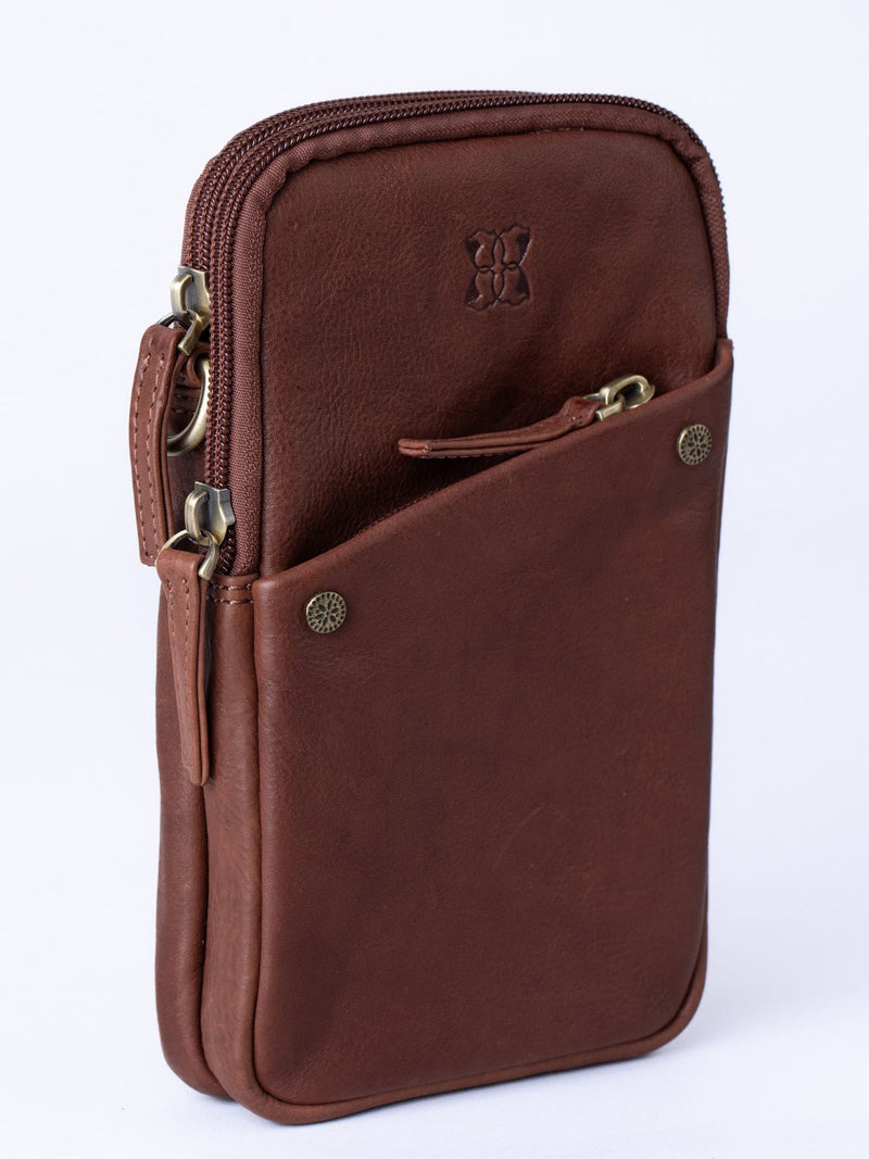 Lakeland Leather brown Harstone travel bag with cross-body strap (British brand)