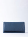 Lakeland Leather Black Large Flapover Purse