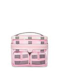 Victoria's Secret pink stripe makeup bag set, imported from the UK