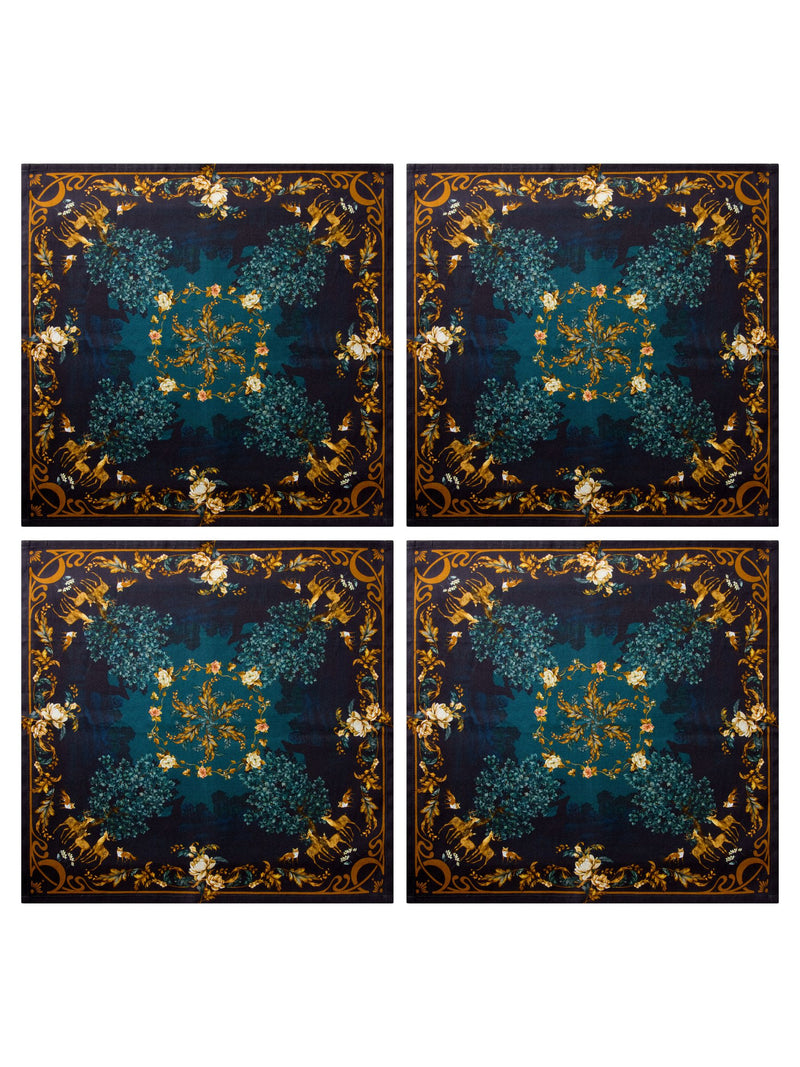 Joe Browns 4 Pack Green Forest Oasis Napkins