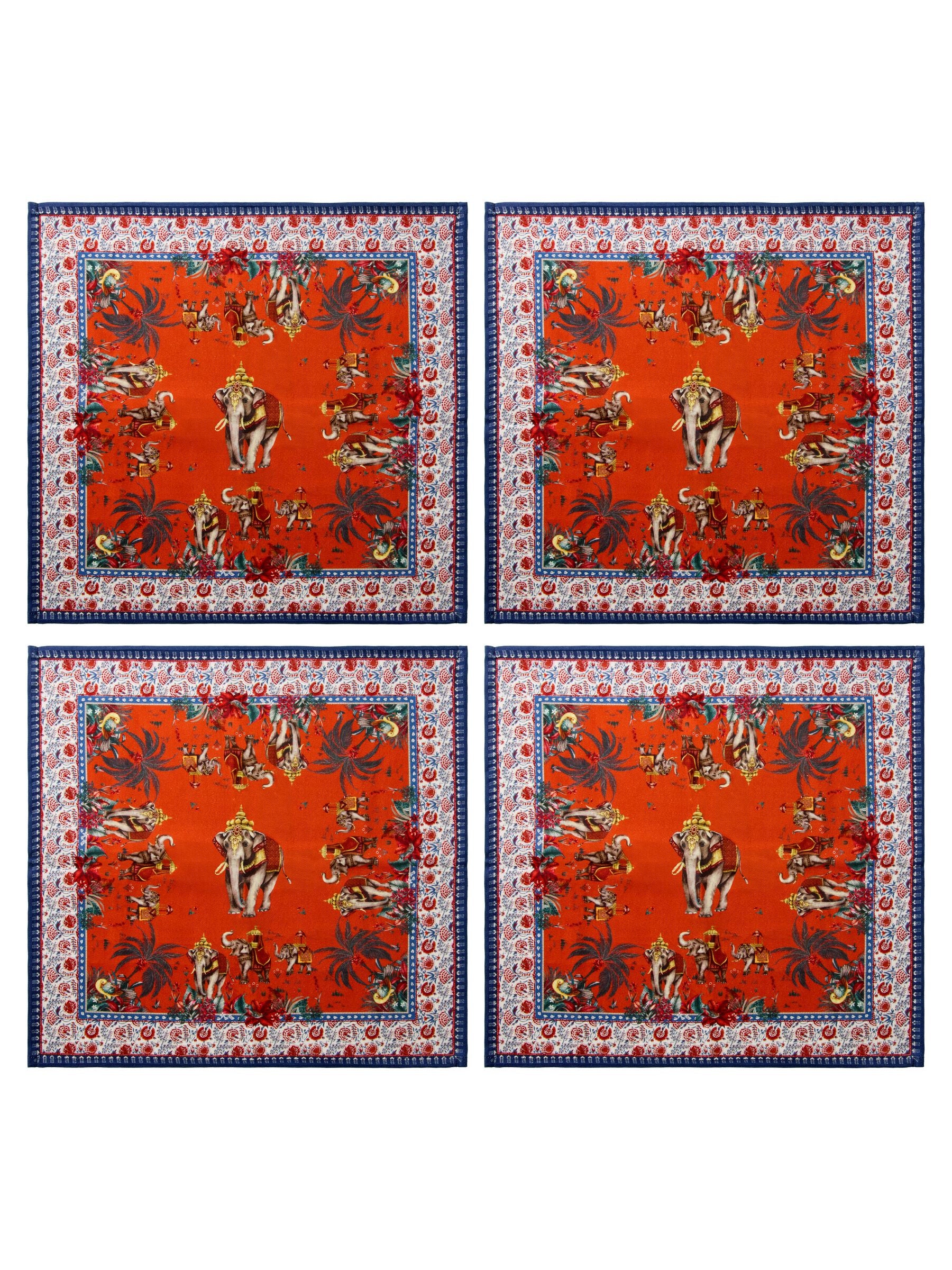 Joe Browns red Serene Bohemian napkins 4 pack, UK version