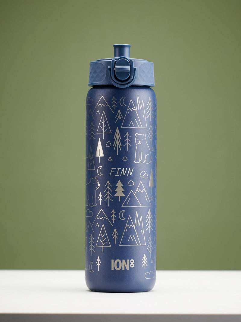 Oakdene personalised mountain ION8 water bottle 600ml (British brand)