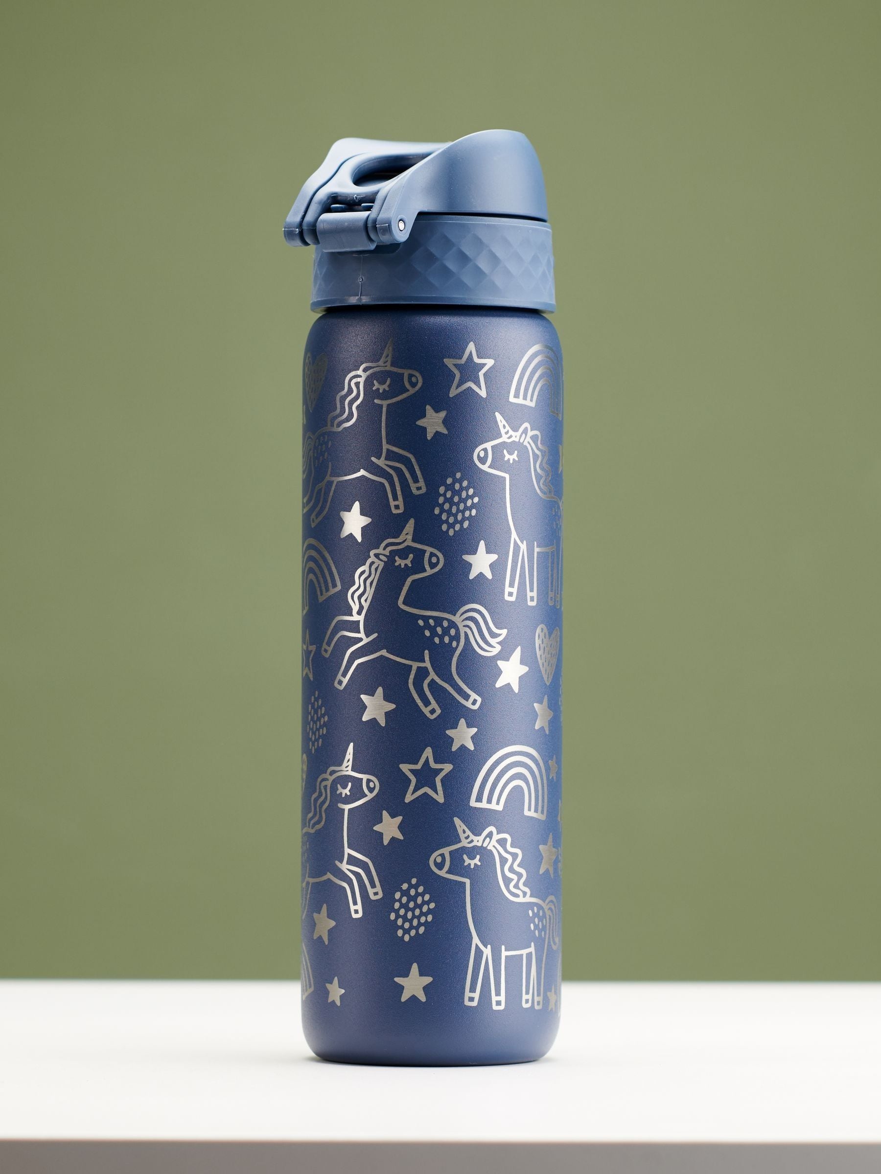 Oakdene Ion8 unicorn water bottle 600ml, imported from the UK