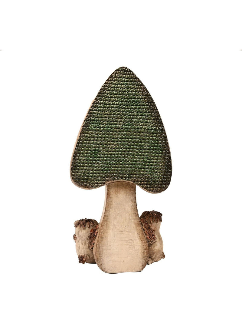 Owl and mushroom garden ornament 42cm - British product