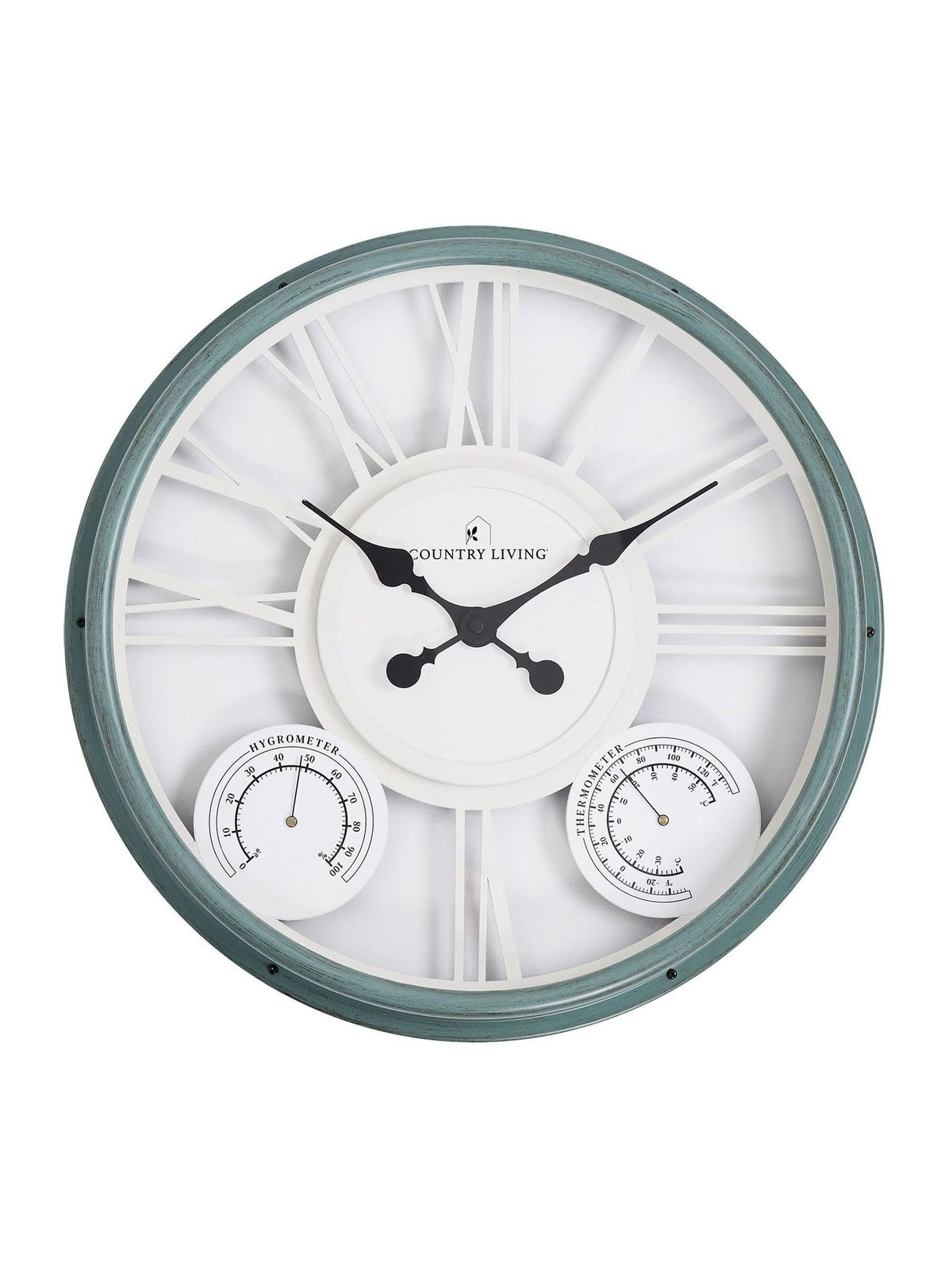 Country Living blue garden clock 18-inch - British product