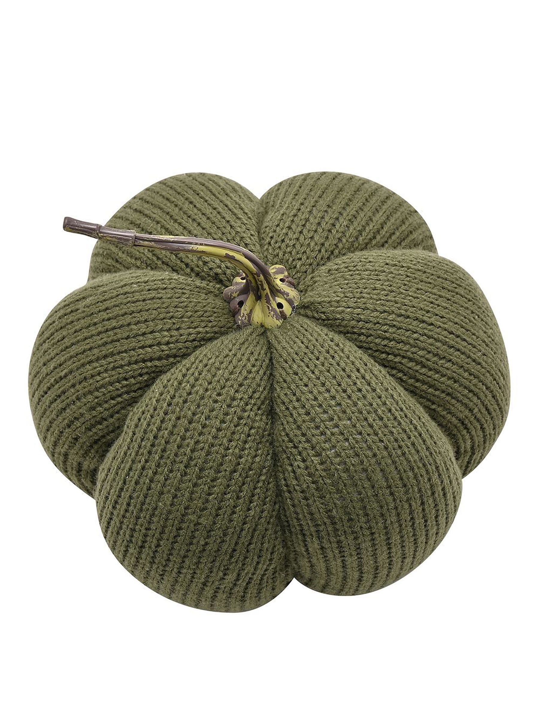 Country Living green pumpkin doorstop with stone weight - British product