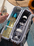 Country Living 2 person wine bag set with glasses and opener - British product