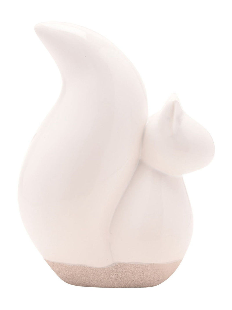 Country Living orange ceramic squirrel ornament 20cm - British product