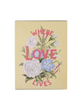 Country Living 'Where Love Lives' wall plaque 40x30cm, imported from the UK