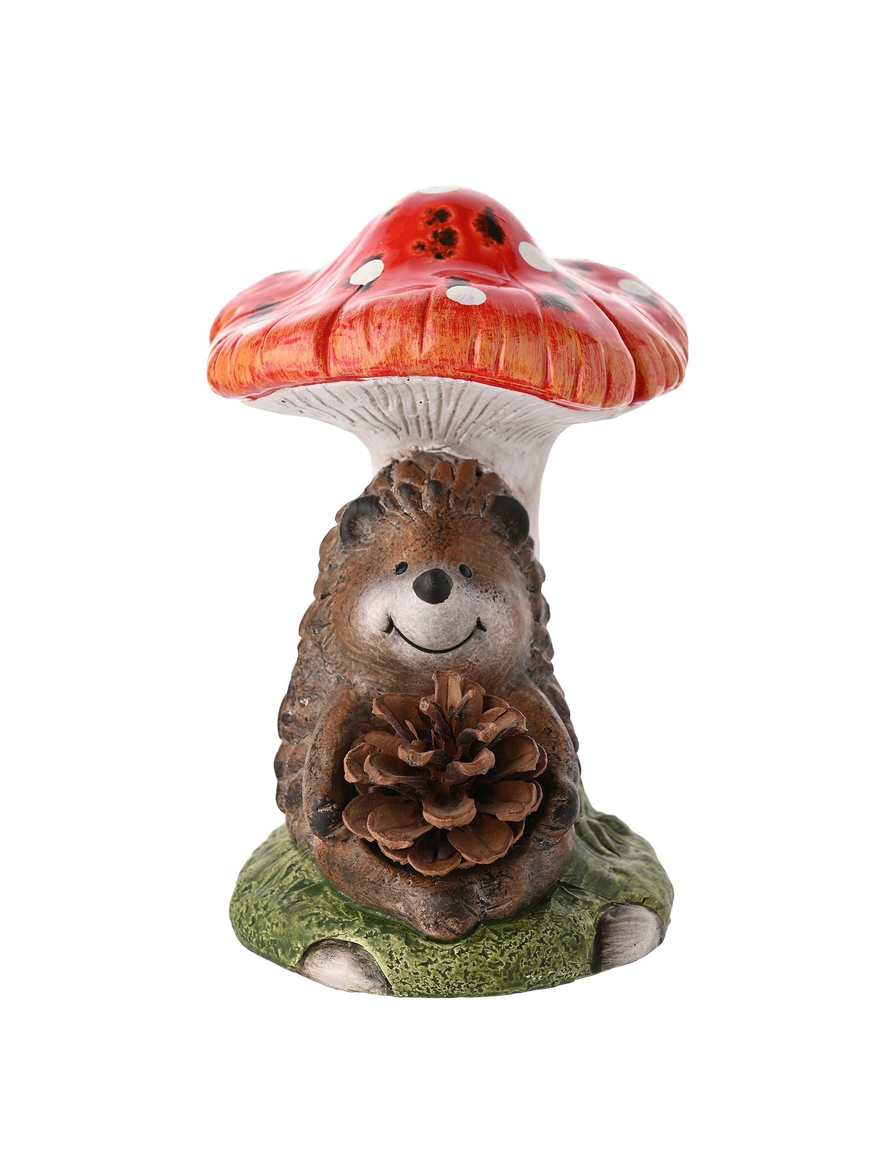 Country Living hedgehog figurine on toadstool 19cm, imported from the UK