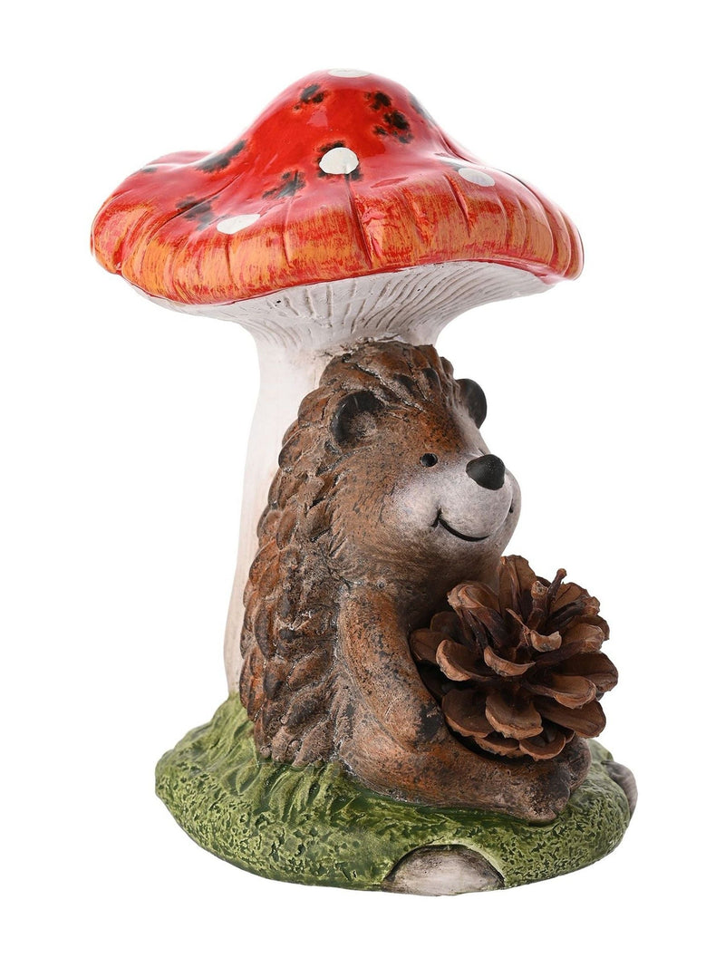 Country Living hedgehog figurine on toadstool 19cm, imported from the UK